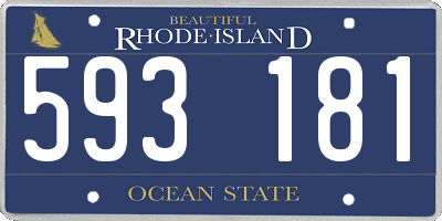 RI license plate 593181