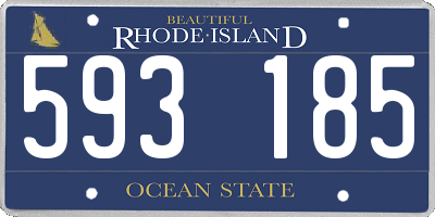 RI license plate 593185