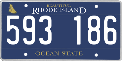 RI license plate 593186