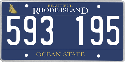 RI license plate 593195