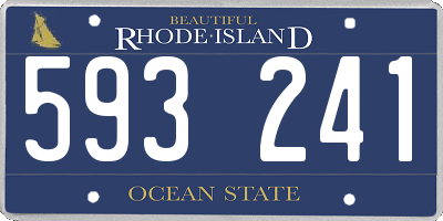 RI license plate 593241