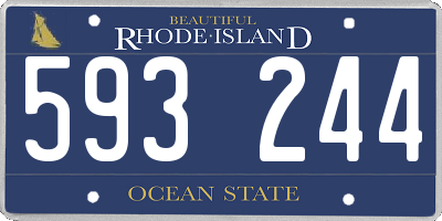 RI license plate 593244