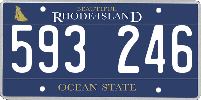 RI license plate 593246