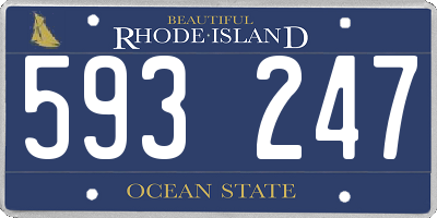 RI license plate 593247