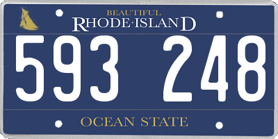 RI license plate 593248