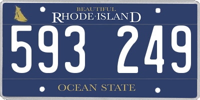 RI license plate 593249