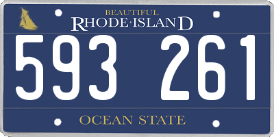 RI license plate 593261