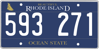 RI license plate 593271