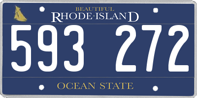 RI license plate 593272
