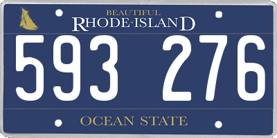 RI license plate 593276