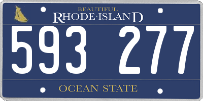 RI license plate 593277