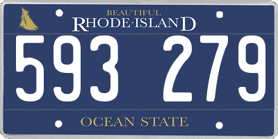 RI license plate 593279