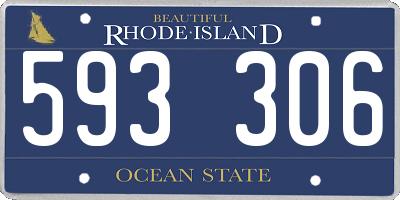 RI license plate 593306