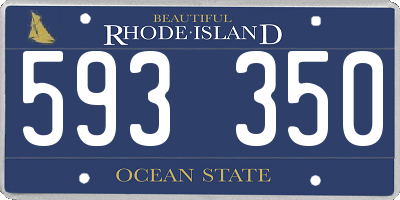 RI license plate 593350