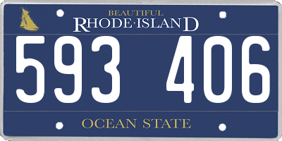 RI license plate 593406