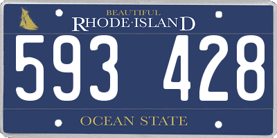 RI license plate 593428