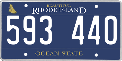 RI license plate 593440