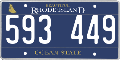 RI license plate 593449