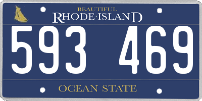RI license plate 593469