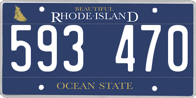 RI license plate 593470