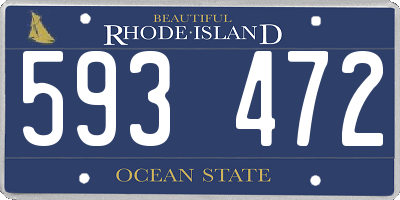 RI license plate 593472