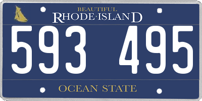 RI license plate 593495