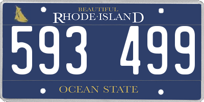 RI license plate 593499