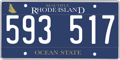 RI license plate 593517