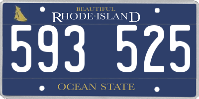 RI license plate 593525