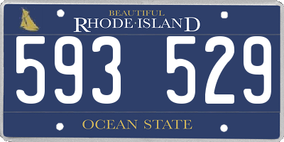 RI license plate 593529