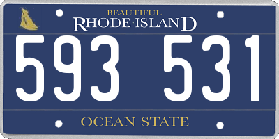 RI license plate 593531