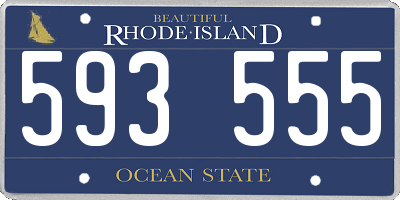 RI license plate 593555