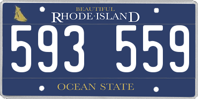 RI license plate 593559