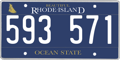 RI license plate 593571