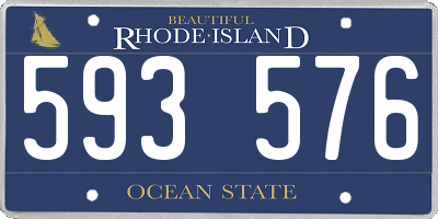 RI license plate 593576