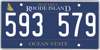 RI license plate 593579