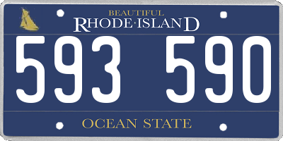 RI license plate 593590