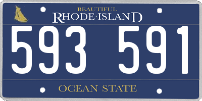RI license plate 593591