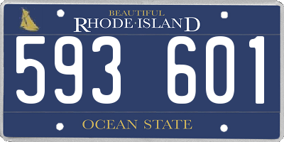 RI license plate 593601