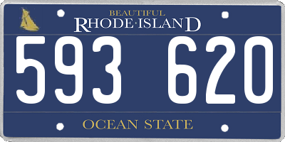 RI license plate 593620