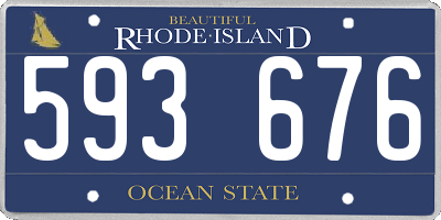 RI license plate 593676