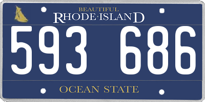 RI license plate 593686