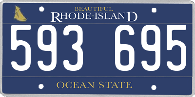 RI license plate 593695