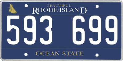 RI license plate 593699