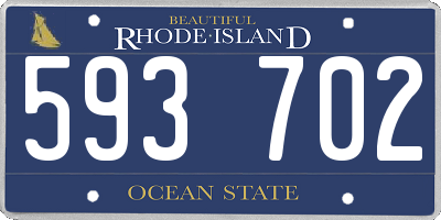 RI license plate 593702