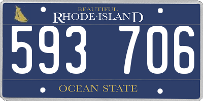 RI license plate 593706