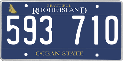 RI license plate 593710