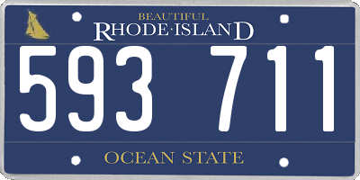 RI license plate 593711