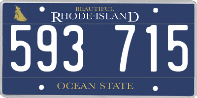 RI license plate 593715