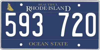RI license plate 593720